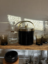 Load image into Gallery viewer, Black &amp; Gold Ice Bucket