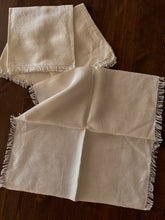 Load image into Gallery viewer, Creamy White Fringe Napkins, set of 4