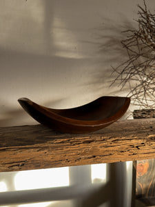 Curved Wooden Bowl