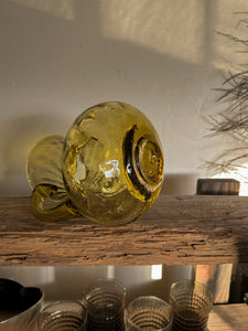 Hand Blown Mexican Glass Pitcher