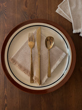 Load image into Gallery viewer, Beige Fringed Cocktail Napkins, set of 5