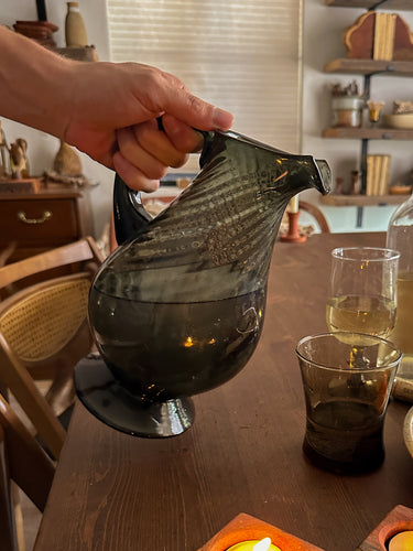 Hand Blown Glass Pitcher