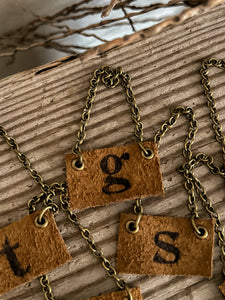 Leather Decanter Tags