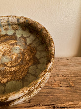 Load image into Gallery viewer, Speckled Shallow Pottery Bowl