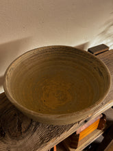 Load image into Gallery viewer, Beige and Muted green Pottery Bowl
