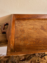 Load image into Gallery viewer, Worn Wooden Serving Tray w/ Inlay