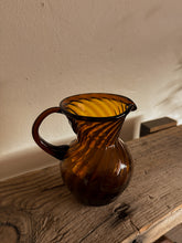 Load image into Gallery viewer, Hand-Blown Mexican Glass Short Pitcher