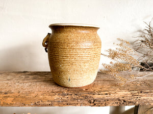 Speckled Neutral Pottery Crock