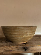 Load image into Gallery viewer, Beige and Muted green Pottery Bowl