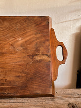 Load image into Gallery viewer, Worn Wooden Serving Tray w/ Inlay