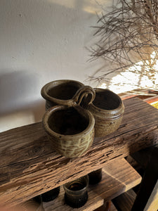 Connected Stoneware Pots