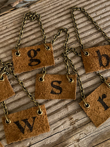 Leather Decanter Tags