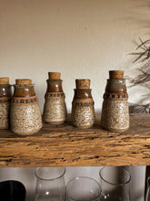 Load image into Gallery viewer, Stoneware Spice Jars, set of 6
