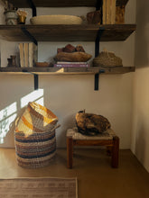 Load image into Gallery viewer, Seagrass Wooden Stool