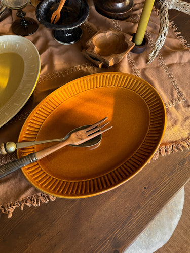 Ribbed Edge Ceramic Platter