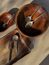 Load image into Gallery viewer, Mismatched Antiqued Silver Serving Utensils, set of 5