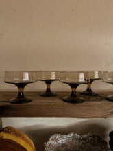 Load image into Gallery viewer, Smoky Brown Champagne Coupes, set of 8