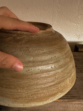 Load image into Gallery viewer, Beige and Muted green Pottery Bowl