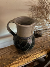 Load image into Gallery viewer, Dark Teal Pottery Pitcher
