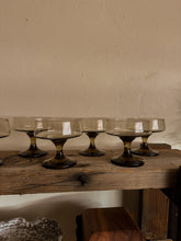 Load image into Gallery viewer, Smoky Brown Champagne Coupes, set of 8