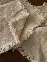 Load image into Gallery viewer, Oatmeal Fringed Napkins, set of 6