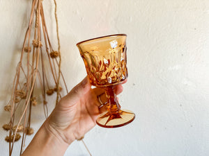 Earthy Orange Wine Glasses, set of 6