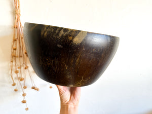 Large Worn Wood Bowl