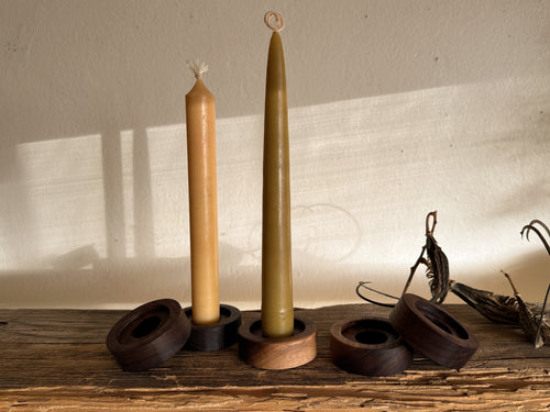 Walnut Candle Holder