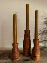 Load image into Gallery viewer, Mesquite Taper Candle Holders, set of 3