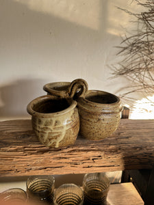 Connected Stoneware Pots