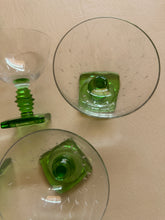 Load image into Gallery viewer, Vibrant Green Cocktail Glasses, set of 5