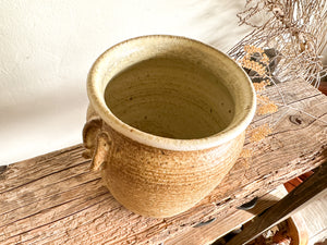 Speckled Neutral Pottery Crock