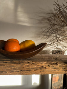 Curved Wooden Bowl