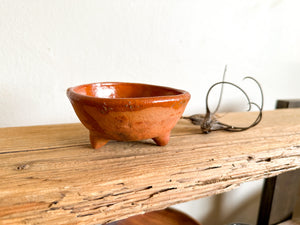 Footed Red Clay Bowl