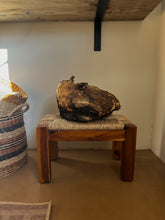 Load image into Gallery viewer, Seagrass Wooden Stool