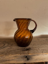Load image into Gallery viewer, Hand-Blown Mexican Glass Short Pitcher