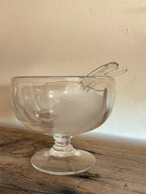 Load image into Gallery viewer, Pedestal Etched Glass Bowl