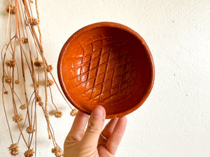 Footed Red Clay Bowl
