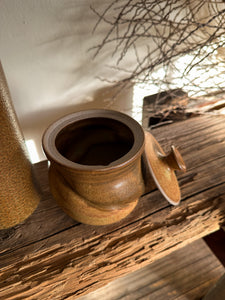 Tan Ceramic Jar