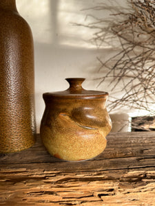 Tan Ceramic Jar