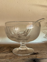 Load image into Gallery viewer, Pedestal Etched Glass Bowl