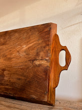 Load image into Gallery viewer, Worn Wooden Serving Tray w/ Inlay