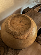 Load image into Gallery viewer, 1974 Blue Rim Stoneware Bowl