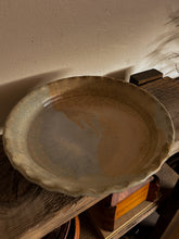 Load image into Gallery viewer, Biege and Sky Blue Pottery Pie Dish