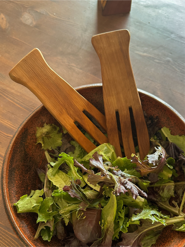 Wooden Salad Hands