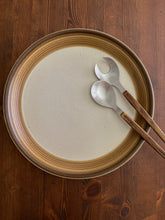 Load image into Gallery viewer, Deep Speckled w/ Brown Stripes Platter