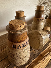 Load image into Gallery viewer, Stoneware Spice Jars, set of 6