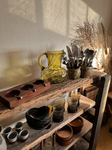 Hand Blown Mexican Glass Pitcher