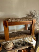 Load image into Gallery viewer, Seagrass Wooden Stool