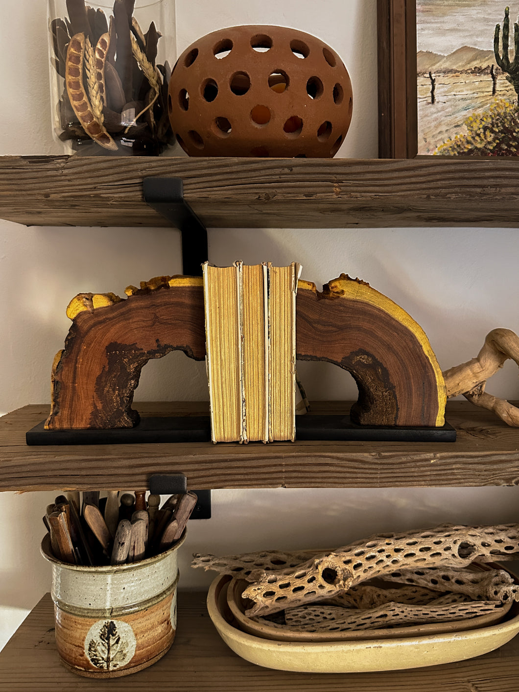 Perished Mesquite Bookends